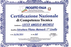 Certificazione Nazionale Pilates