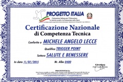 Certificazione Nazionale Trigger Point